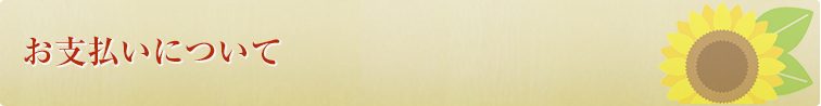 お支払いについて